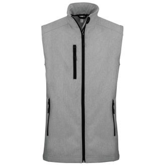   Férfi 3 rétegű softshell mellény, Kariban KA403, Marl Grey-S