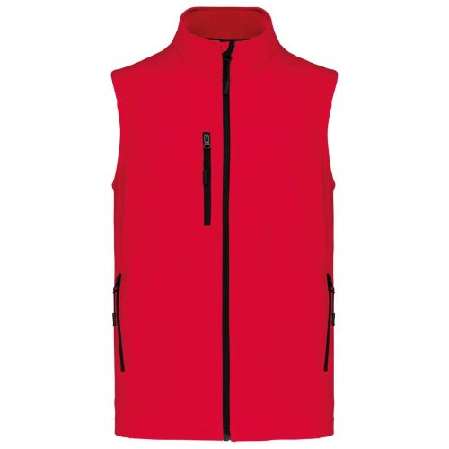 Férfi 3 rétegű softshell mellény, Kariban KA403, Red-S