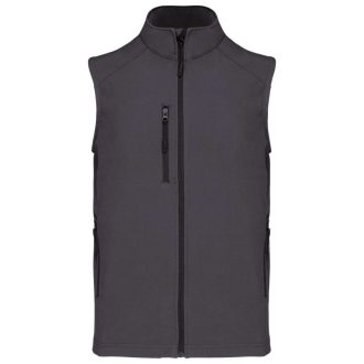   Férfi 3 rétegű softshell mellény, Kariban KA403, Titanium-2XL
