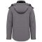 Férfi kapucnis softshell dzseki, Kariban KA413, Marl Grey-S