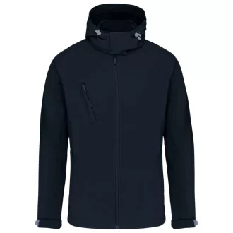 Férfi kapucnis softshell dzseki, Kariban KA413, Navy-S
