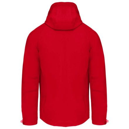 Férfi kapucnis softshell dzseki, Kariban KA413, Red-2XL