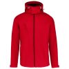 Férfi kapucnis softshell dzseki, Kariban KA413, Red-S