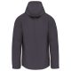 Férfi kapucnis softshell dzseki, Kariban KA413, Titanium-S
