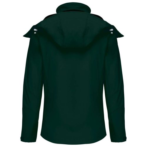 Női kapucnis softshell dzseki, Kariban KA414, Bottle Green-S