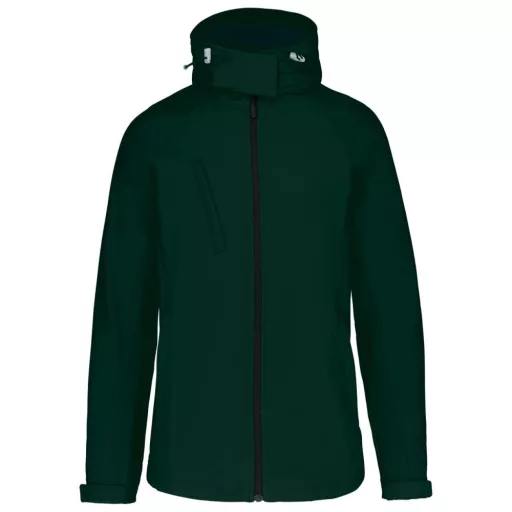 Női kapucnis softshell dzseki, Kariban KA414, Bottle Green-S