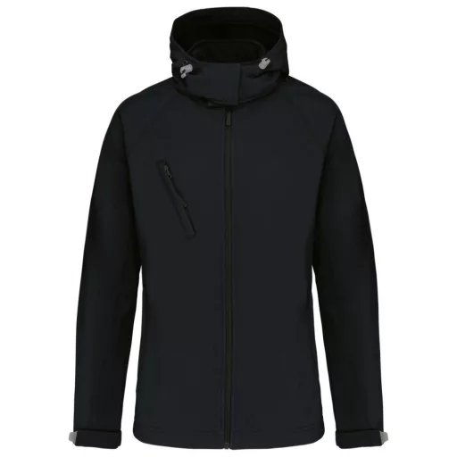 Női kapucnis softshell dzseki, Kariban KA414, Black-M