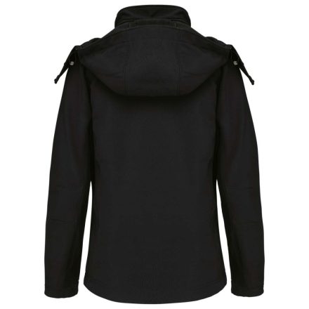 Női kapucnis softshell dzseki, Kariban KA414, Black-S