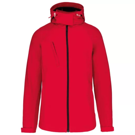 Női kapucnis softshell dzseki, Kariban KA414, Red-L