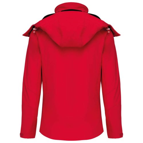 Női kapucnis softshell dzseki, Kariban KA414, Red-S