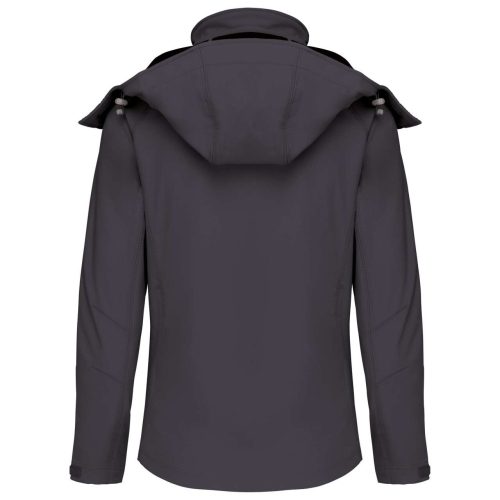 Női kapucnis softshell dzseki, Kariban KA414, Titanium-S
