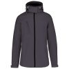 Női kapucnis softshell dzseki, Kariban KA414, Titanium-S