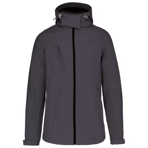 Női kapucnis softshell dzseki, Kariban KA414, Titanium-3XL