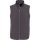 Uniszex  két rétegű softshell mellény, Kariban KA423, Titanium-S
