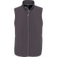 Uniszex  két rétegű softshell mellény, Kariban KA423, Titanium-S