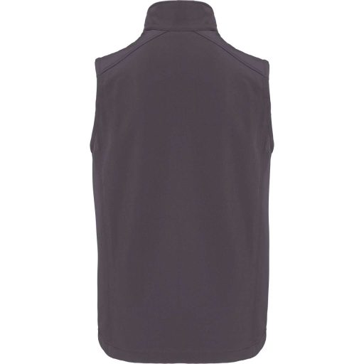 Uniszex  két rétegű softshell mellény, Kariban KA423, Titanium-S