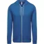 Uniszex  könnyű vékony kapucnis cipzáras pulóver (póló), Kariban KA438, Light Royal Blue-M
