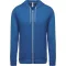 Uniszex  könnyű vékony kapucnis cipzáras pulóver (póló), Kariban KA438, Light Royal Blue-XL