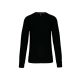 Uniszex  vastag kereknyakú pulóver, Kariban KA442, Black-XS