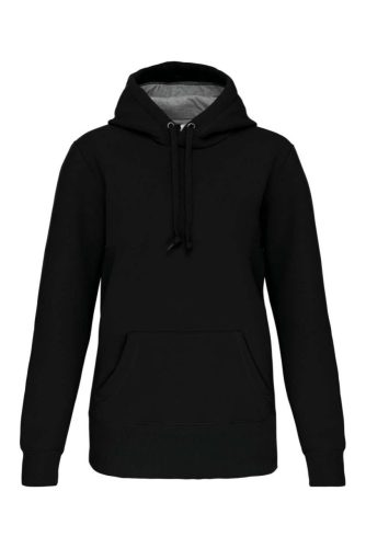 Uniszex  vastag kapucnis pulóver, Kariban KA443, Black-XL
