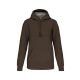 Uniszex  vastag kapucnis pulóver, Kariban KA443, Dark Khaki-4XL