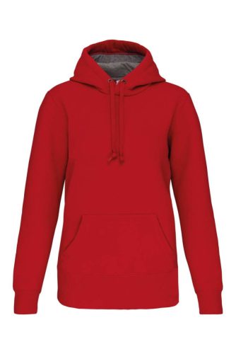 Uniszex  vastag kapucnis pulóver, Kariban KA443, Red-XS