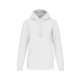 Uniszex  vastag kapucnis pulóver, Kariban KA443, White-4XL