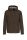 Uniszex  cipzáras kapucnis vastag pulóver, Kariban KA444, Dark Khaki-XS