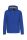 Uniszex cipzáras kapucnis vastag pulóver, Kariban KA444, Light Royal Blue-S