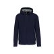 Uniszex  cipzáras kapucnis vastag pulóver, Kariban KA444, Navy-4XL