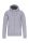 Uniszex  cipzáras kapucnis vastag pulóver, Kariban KA444, Oxford Grey-2XL