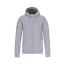 Uniszex  cipzáras kapucnis vastag pulóver, Kariban KA444, Oxford Grey-3XL