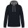 Férfi pulóver kontrasztos bélésű kapucnival, Kariban KA446, Navy/Fine Grey-XS