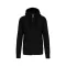 Uniszex  kapucnis cipzáras pulóver, Kariban KA454, Black-2XL