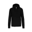 Uniszex  kapucnis cipzáras pulóver, Kariban KA454, Black-4XL