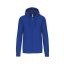 Uniszex  kapucnis cipzáras pulóver, Kariban KA454, Light Royal Blue-2XL