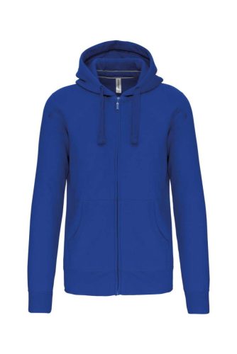 Uniszex  kapucnis cipzáras pulóver, Kariban KA454, Light Royal Blue-S