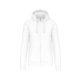 Uniszex  kapucnis cipzáras pulóver, Kariban KA454, White-L