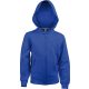 Gyermek cipzáras kapucnis pulóver, Kariban KA455, Light Royal Blue-12/14