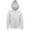 Gyermek cipzáras kapucnis pulóver, Kariban KA455, White-8/10