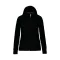 Női cipzáros kapucnis pulóver, Kariban KA464, Black-XL