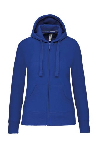 Női cipzáros kapucnis pulóver, Kariban KA464, Light Royal Blue-XL