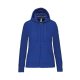 Női cipzáros kapucnis pulóver, Kariban KA464, Light Royal Blue-XS