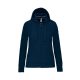 Női cipzáros kapucnis pulóver, Kariban KA464, Navy-XS