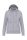 Női cipzáros kapucnis pulóver, Kariban KA464, Oxford Grey-L