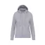 Női cipzáros kapucnis pulóver, Kariban KA464, Oxford Grey-S
