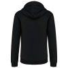 Férfi cipzáras pulóver kontrasztos bélésű kapucnival, Kariban KA466, Black/Red-S