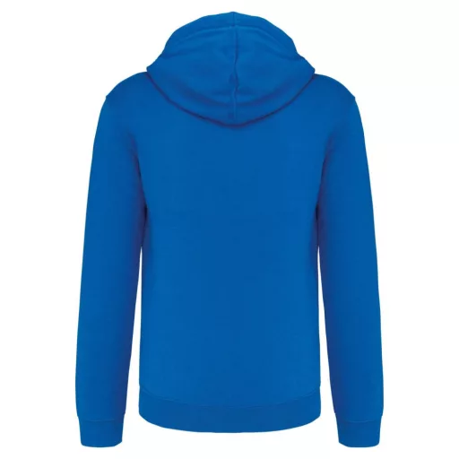 Férfi cipzáras pulóver kontrasztos bélésű kapucnival, Kariban KA466, Light Royal Blue/White-L