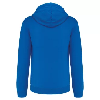   Férfi cipzáras pulóver kontrasztos bélésű kapucnival, Kariban KA466, Light Royal Blue/White-S