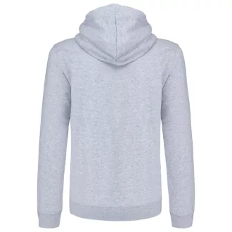   Férfi cipzáras pulóver kontrasztos bélésű kapucnival, Kariban KA466, Oxford Grey/Navy-S